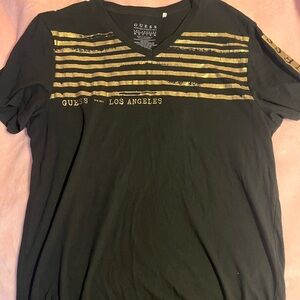 Guess Black and Gold Short Sleeve Tee